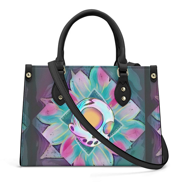 ZanoSkull - Flower Power (Luxury Women PU Handbag With Shoulder Strap)