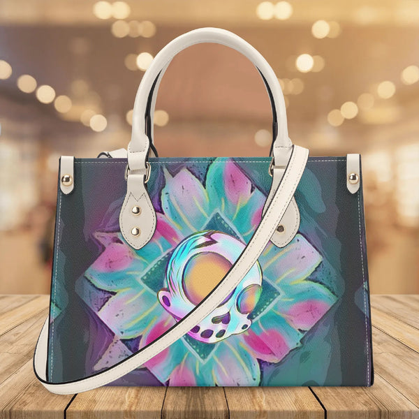 ZanoSkull - Flower Power (Luxury Women PU Handbag With Shoulder Strap)