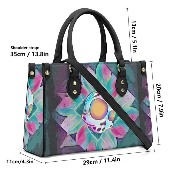 ZanoSkull - Flower Power (Luxury Women PU Handbag With Shoulder Strap)