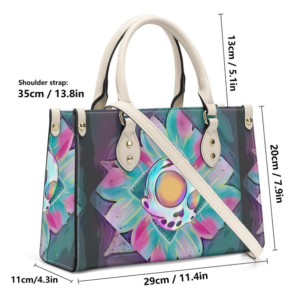 ZanoSkull - Flower Power (Luxury Women PU Handbag With Shoulder Strap)