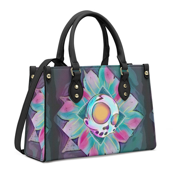ZanoSkull - Flower Power (Luxury Women PU Handbag With Shoulder Strap)
