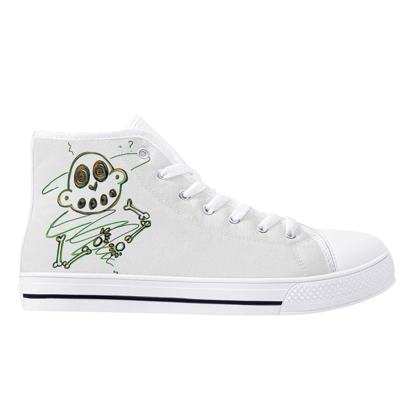 Zanoskull - Got me Spinning (Mens High Top Canvas Shoes)