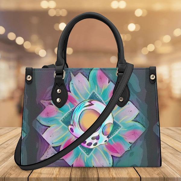 ZanoSkull - Flower Power (Luxury Women PU Handbag With Shoulder Strap)