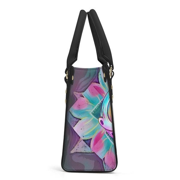 ZanoSkull - Flower Power (Luxury Women PU Handbag With Shoulder Strap)