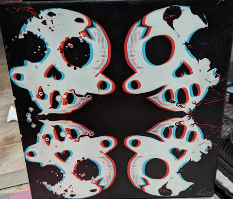 Zanoskull - Zombie Skeleton (Glitch - Print)