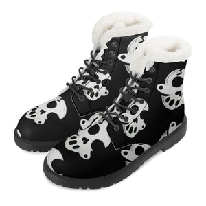 Zanoskull - "Pattern" (Women's Faux Fur Leather Boots)