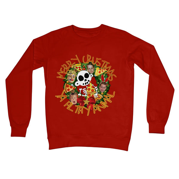 Zanoskull - "Merry Crustmas" (Crew Neck Sweatshirt)