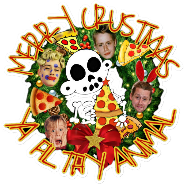 Zanoskull - "Merry Crustmas" (Sticker)