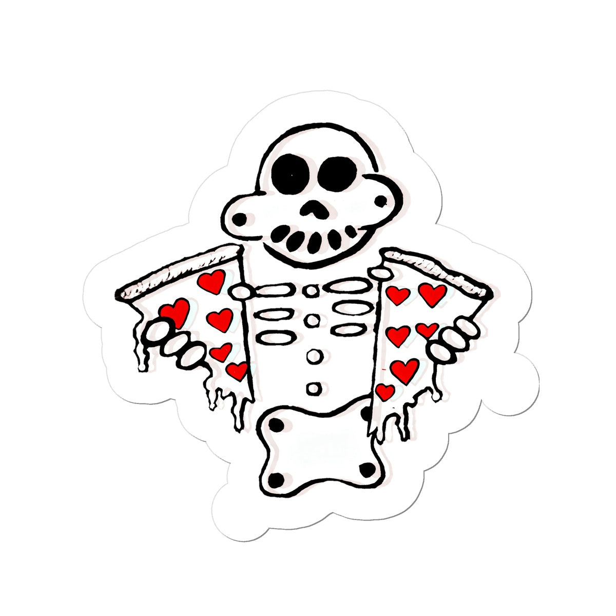 Zanoskull - Pizza my Heart Sticker