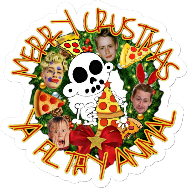 Zanoskull - "Merry Crustmas" (Sticker)